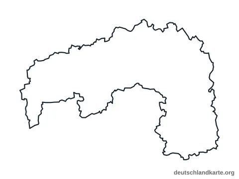 Vorschau: Umrisskarte vom Landkreis Nordsachsen