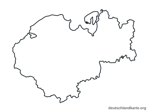 Vorschau: Umrisskarte vom Landkreis Nordwestmecklenburg