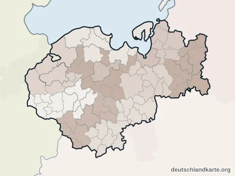 Vorschau: Verwaltungsgliederung vom Landkreis Nordwestmecklenburg