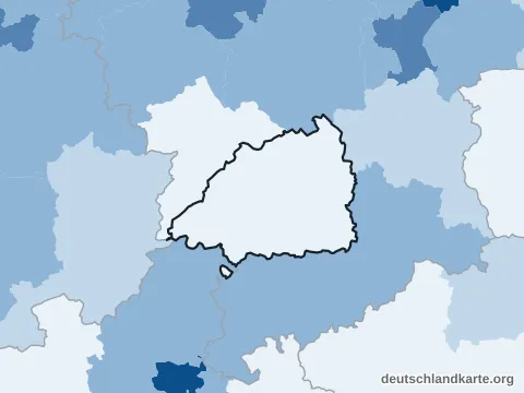 Vorschau: Bevölkerungsdichte vom Landkreis Northeim