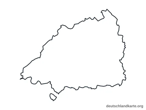 Vorschau: Umrisskarte vom Landkreis Northeim