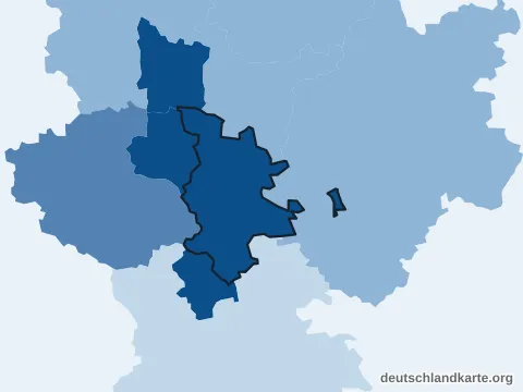 Vorschau: Bevölkerungsdichte von der kreisfreien Stadt Nürnberg