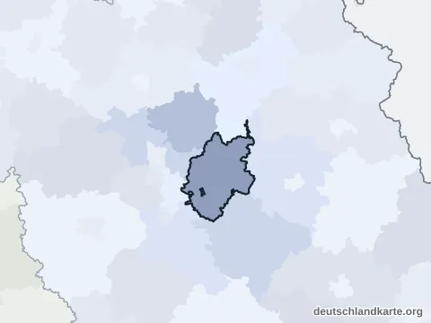 Vorschau: Nachbarkreiskarte vom Landkreis Nürnberger Land