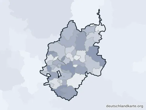 Vorschau: Ortskarte vom Landkreis Nürnberger Land