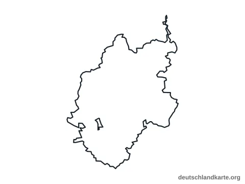 Vorschau: Umrisskarte vom Landkreis Nürnberger Land