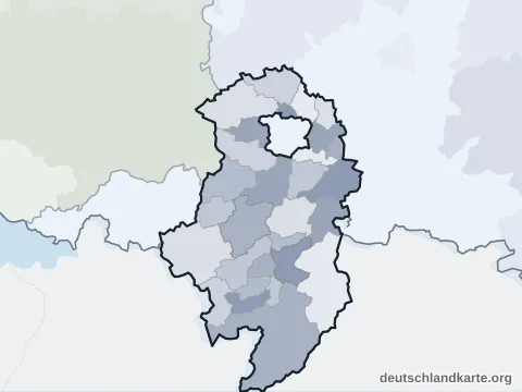 Vorschau: Ortskarte vom Landkreis Oberallgäu