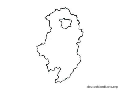 Vorschau: Umrisskarte vom Landkreis Oberallgäu