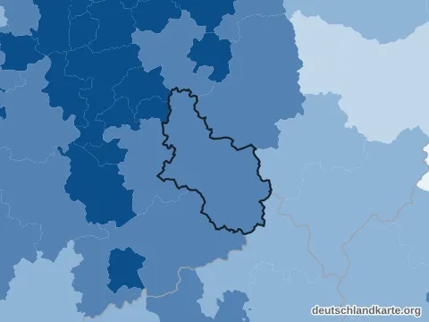 Vorschau: Bevölkerungsdichte vom Oberbergischen Kreis