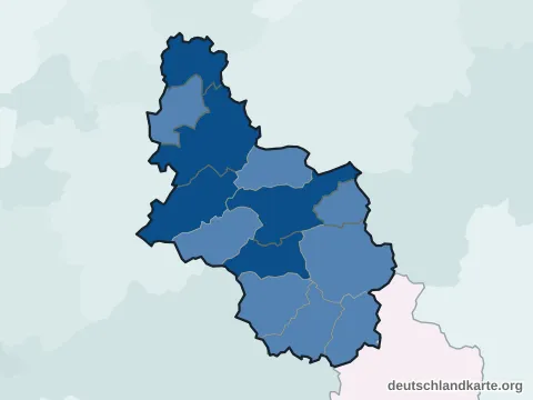 Vorschau: Einwohnerkarte vom Oberbergischen Kreis