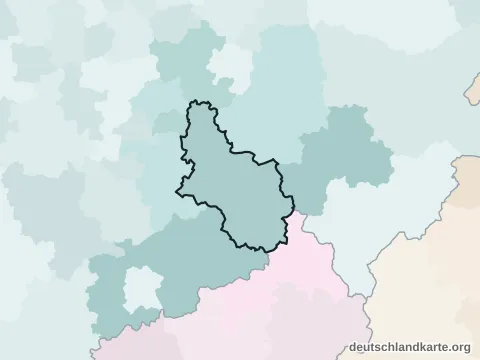 Vorschau: Nachbarkreiskarte vom Oberbergischen Kreis