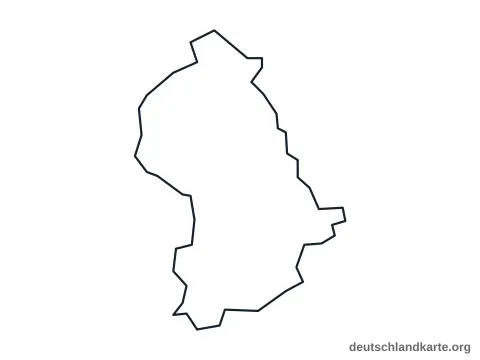 Vorschau: Umrisskarte von der kreisfreien Stadt Oberhausen