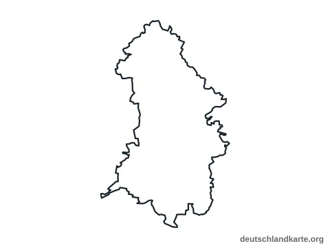 Vorschau: Umrisskarte vom Landkreis Oberhavel