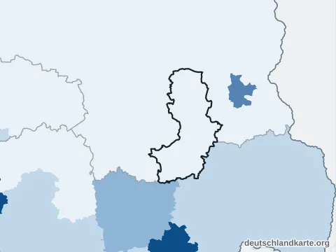 Vorschau: Bevölkerungsdichte vom Landkreis Oberspreewald-Lausitz