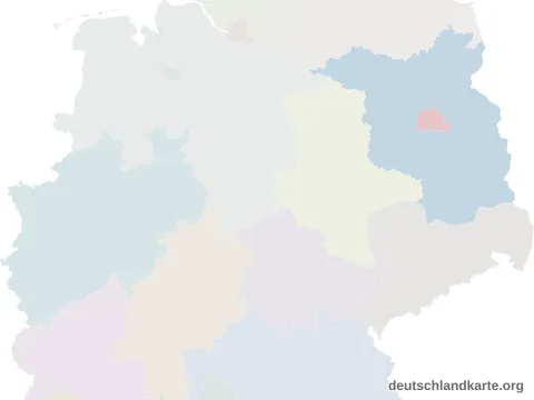 Vorschau: Lagekarte vom Landkreis Oberspreewald-Lausitz