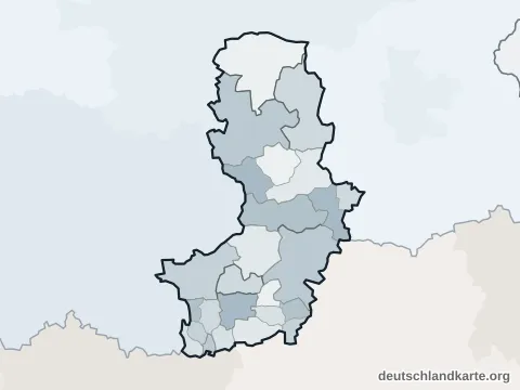 Vorschau: Ortskarte vom Landkreis Oberspreewald-Lausitz