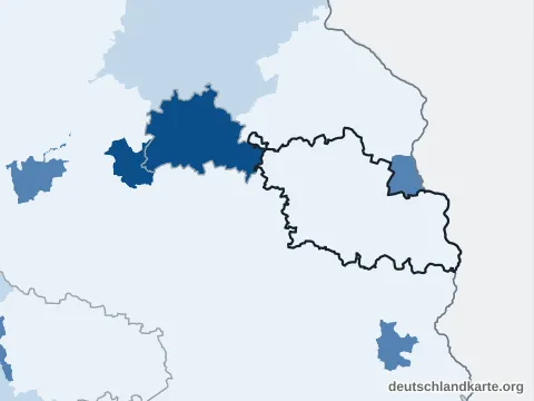 Vorschau: Bevölkerungsdichte vom Landkreis Oder-Spree