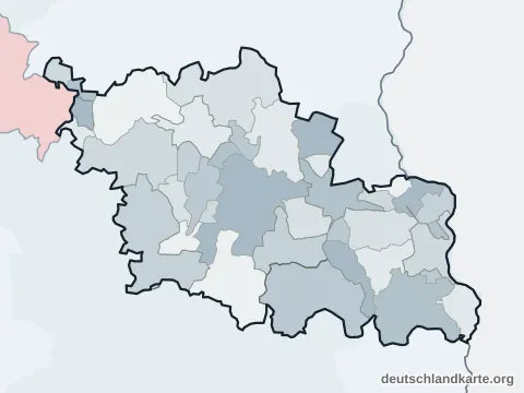 Vorschau: Ortskarte vom Landkreis Oder-Spree