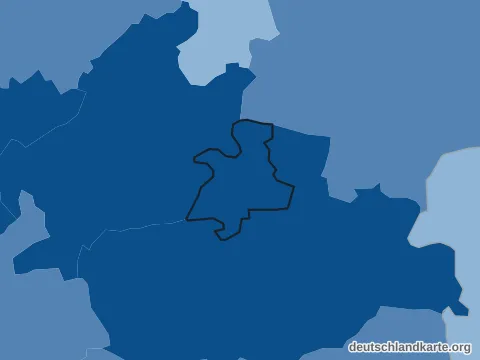 Vorschau: Bevölkerungsdichte von der kreisfreien Stadt Offenbach am Main
