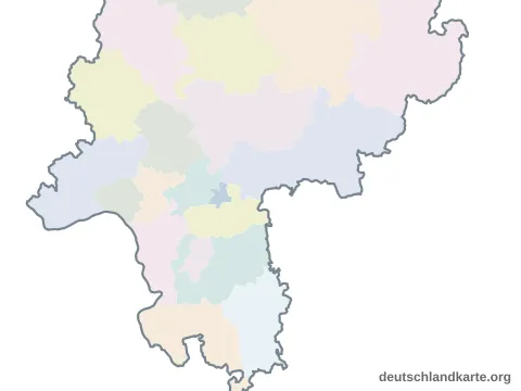 Vorschau: Karte im Bundesland von der kreisfreien Stadt Offenbach am Main