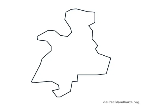 Vorschau: Umrisskarte von der kreisfreien Stadt Offenbach am Main