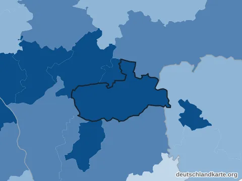 Vorschau: Bevölkerungsdichte vom Landkreis Offenbach