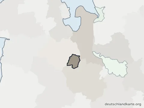 Vorschau: Nachbarkreiskarte von der kreisfreien Stadt Oldenburg (Oldb)