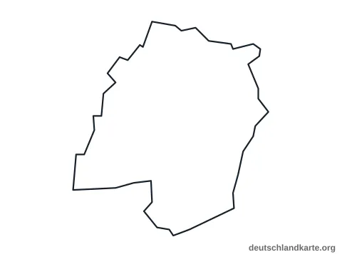 Vorschau: Umrisskarte von der kreisfreien Stadt Oldenburg (Oldb)