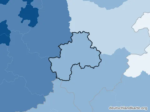 Vorschau: Bevölkerungsdichte vom Kreis Olpe