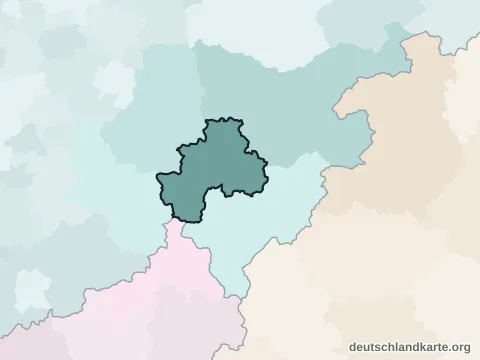 Vorschau: Nachbarkreiskarte vom Kreis Olpe