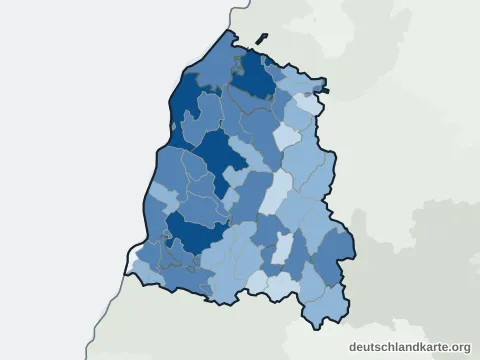 Einwohnerkarte: Ortenaukreis