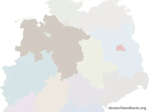 Vorschau: Lagekarte von der kreisfreien Stadt Osnabrück