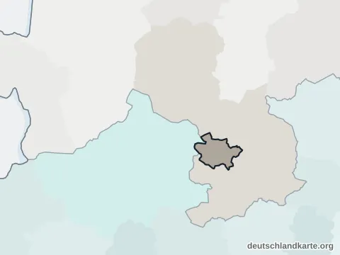 Vorschau: Nachbarkreiskarte von der kreisfreien Stadt Osnabrück