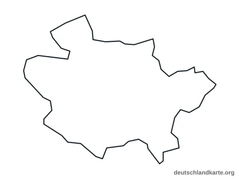 Vorschau: Umrisskarte von der kreisfreien Stadt Osnabrück