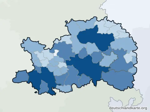 Vorschau: Einwohnerkarte vom Ostalbkreis