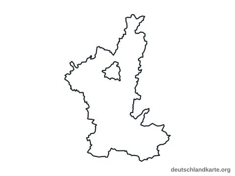 Vorschau: Umrisskarte vom Landkreis Ostallgäu