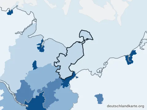 Vorschau: Bevölkerungsdichte vom Kreis Ostholstein