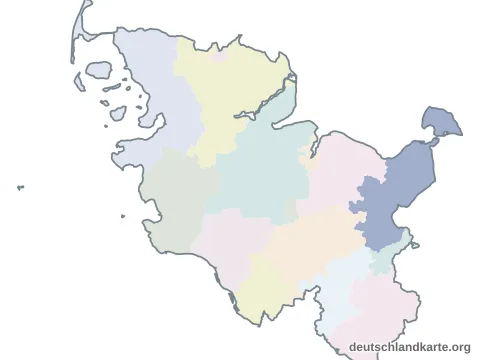 Karte: Kreis Ostholstein in Schleswig-Holstein