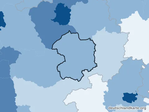 Vorschau: Bevölkerungsdichte vom Kreis Paderborn