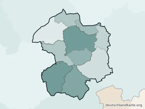 Vorschau: Ortskarte vom Kreis Paderborn