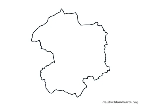 Vorschau: Umrisskarte vom Kreis Paderborn