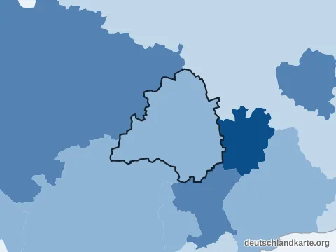 Vorschau: Bevölkerungsdichte vom Landkreis Peine