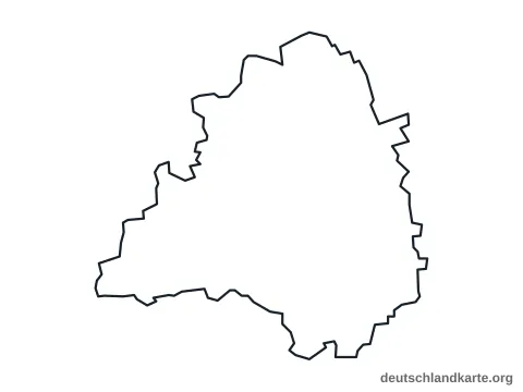 Vorschau: Umrisskarte vom Landkreis Peine