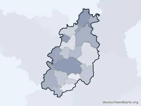 Vorschau: Ortskarte vom Landkreis Pfaffenhofen a.d.Ilm