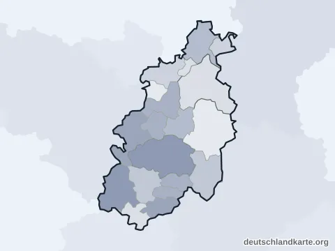 Vorschau: Verwaltungsgliederung vom Landkreis Pfaffenhofen a.d.Ilm