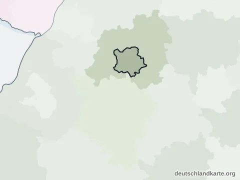 Vorschau: Nachbarkreiskarte vom Stadtkreis Pforzheim