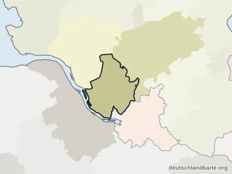Vorschau: Nachbarkreiskarte vom Kreis Pinneberg