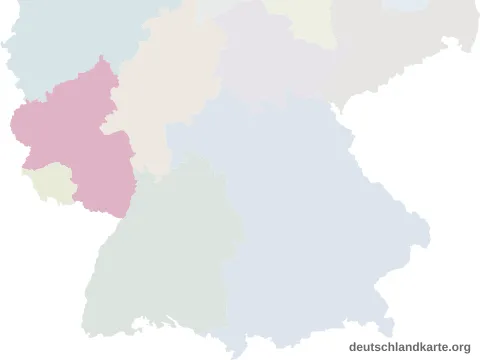 Vorschau: Lagekarte von der kreisfreien Stadt Pirmasens