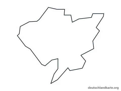 Vorschau: Umrisskarte von der kreisfreien Stadt Pirmasens