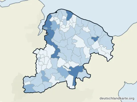 Vorschau: Einwohnerkarte vom Kreis Plön