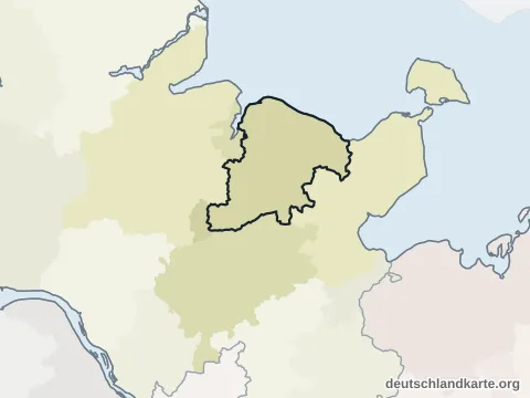 Vorschau: Nachbarkreiskarte vom Kreis Plön